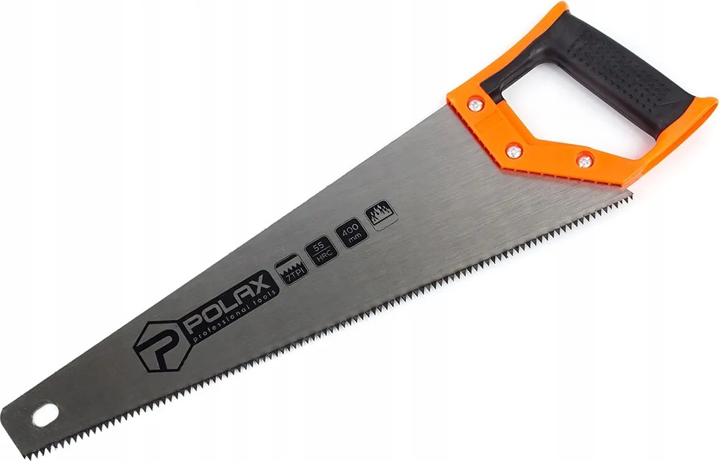 Kézi fűrész, rókafarkú fűrész fához, 400mm Polax