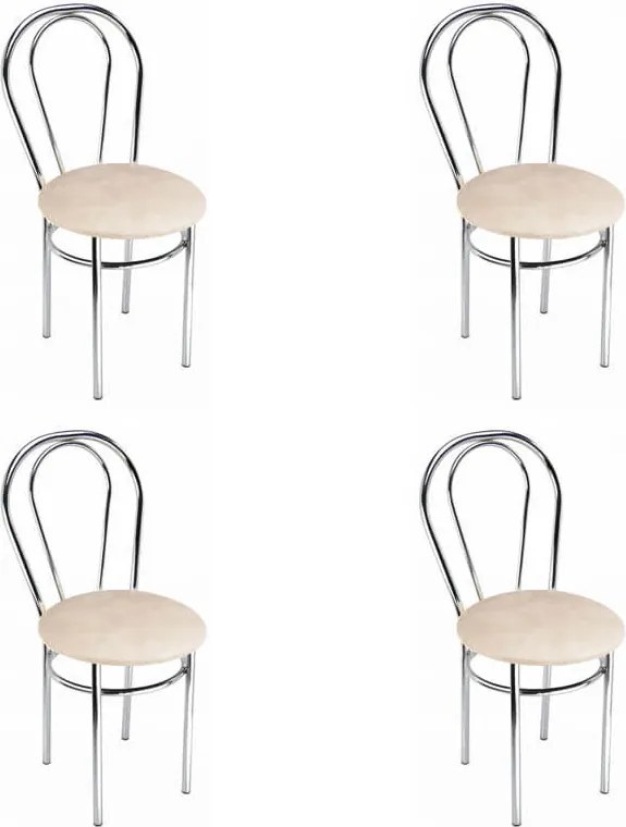 Nizza étkezőszék króm + sonoma 4 db