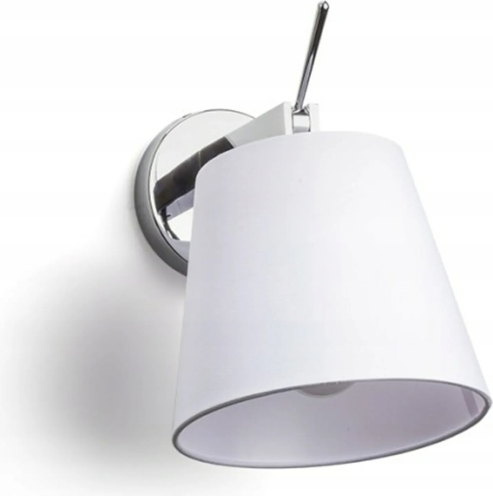 Rendl Jersey fali lámpa fehér/króm E27 42W, dönthető ernyővel