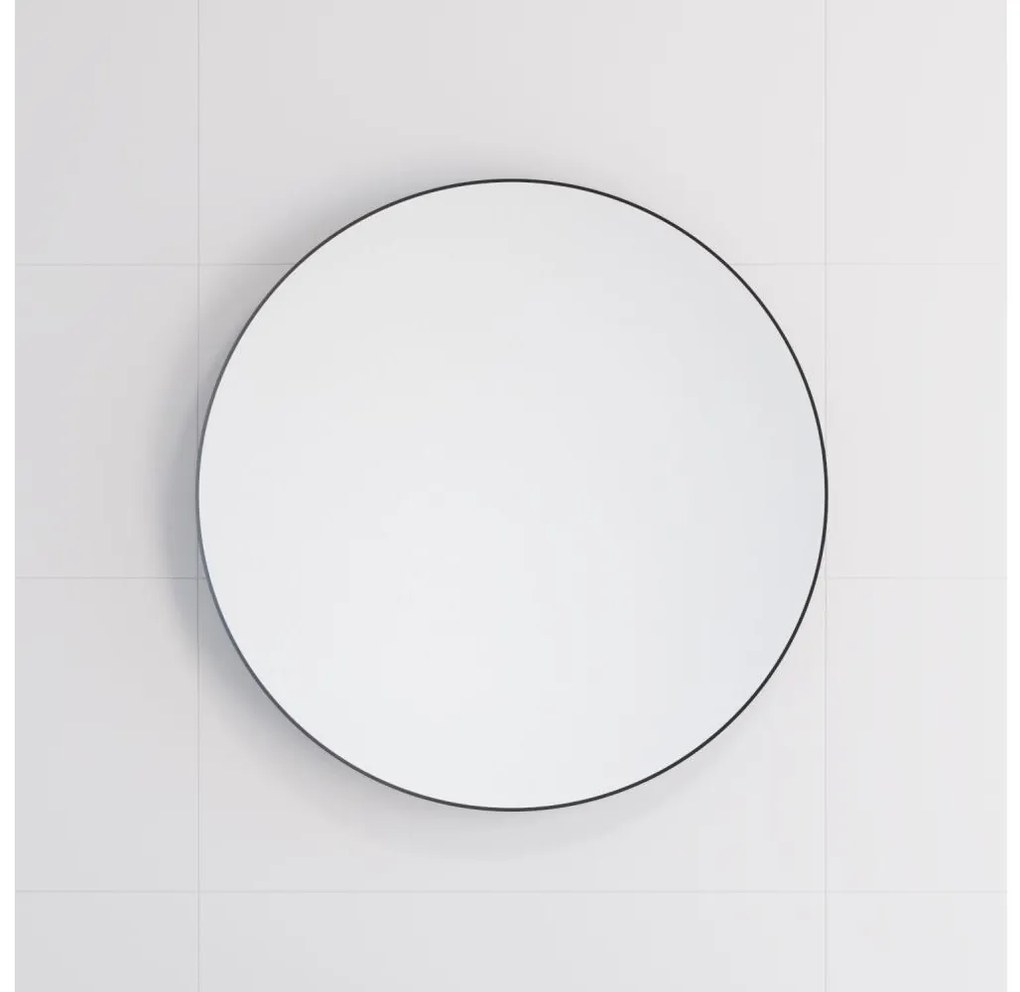 BATH DELUXE 01-060-09-02-00 - Fürdőszoba tükör BORGSTED átm. 60 cm fekete