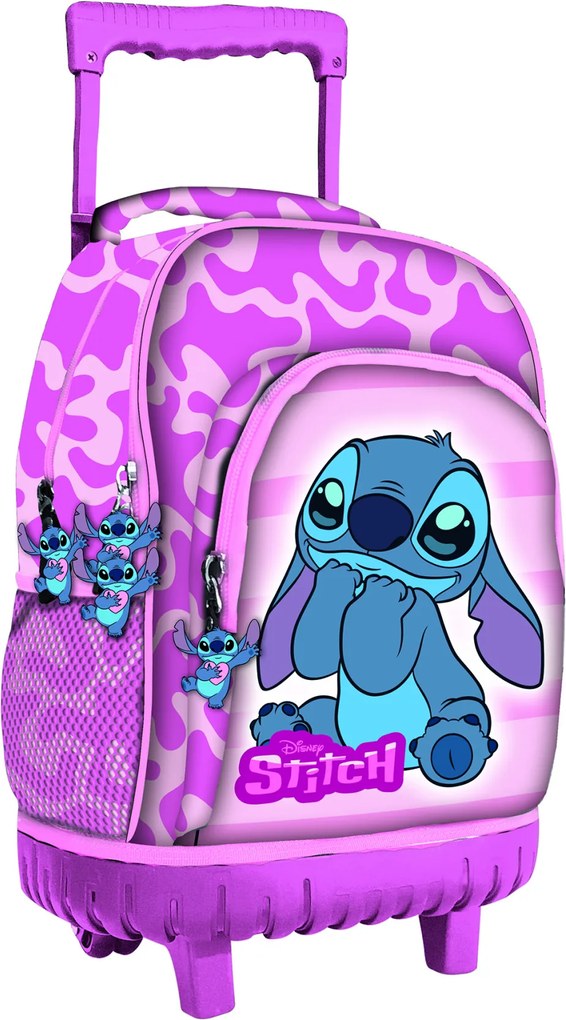 Disney Lilo és Stitch, A csillagkutya Lovely prémium gurulós iskolatáska, táska 44 cm