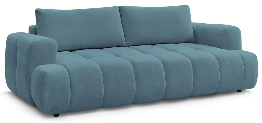 Kék kinyitható-tárolóhelyes kanapé 251 cm Fuji – Bobochic Paris
