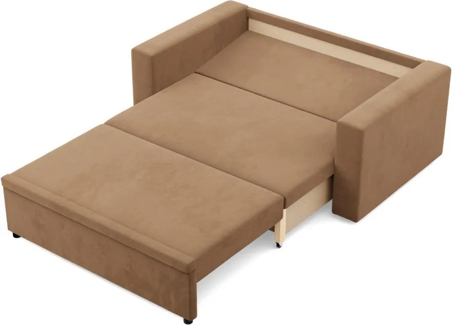 Zeus kanapé, szövet anyag, hab töltet, egyenes kartámasz, barna