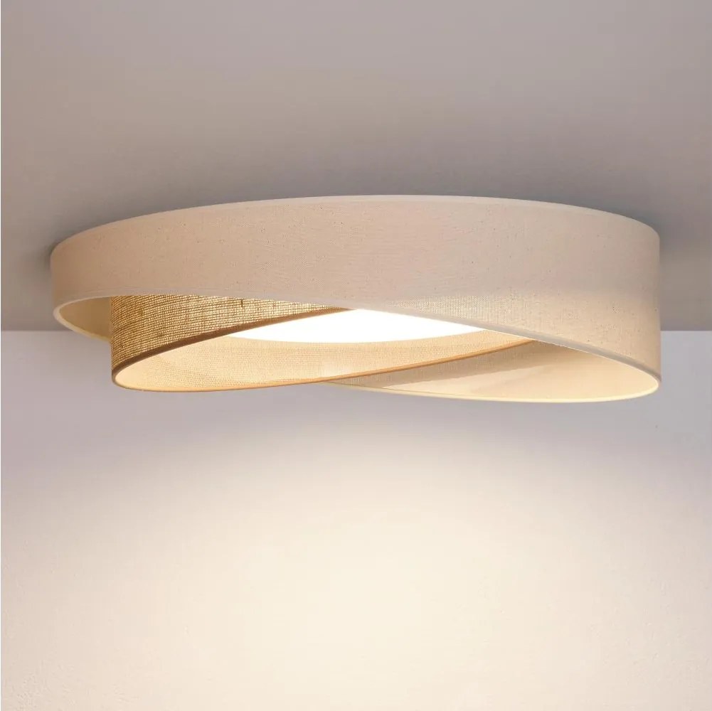 BRILAGI- LED Mennyezeti lámpatest VELVET TWIST LED/24W/230V 4000K pr. 55 cm kr./béž.