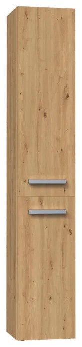 Shannan Nel IV fürdőszoba szekrény, 31x174x30 cm, tölgy