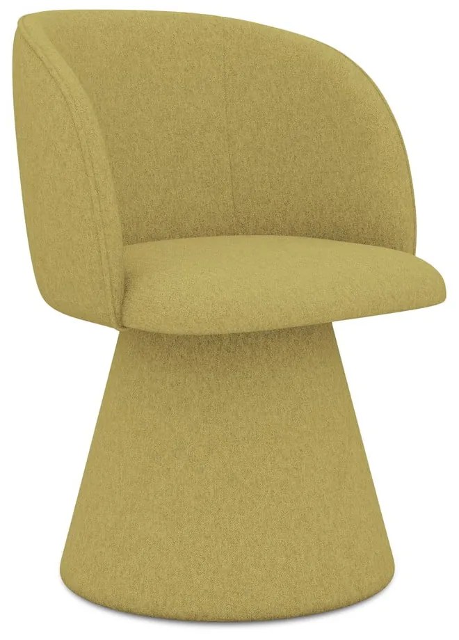 Sárga kárpitozott étkezőfotel Maia – Makamii