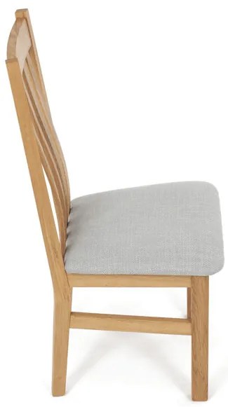 Natúr Tömörfa Étkezőszék, Ezüst Üléssel. C-2100 SIL2