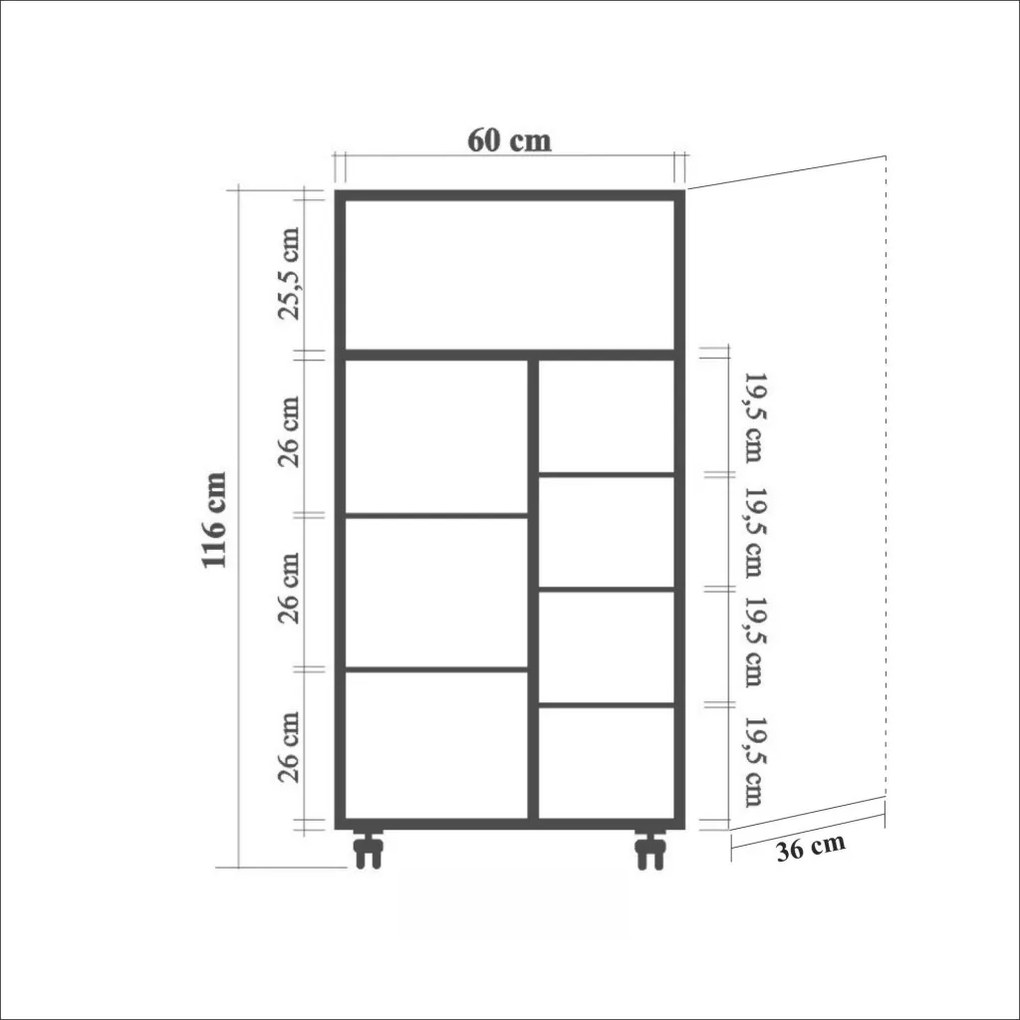 Kiler konyhaszekrény, 60 cm – TR869VEL4505