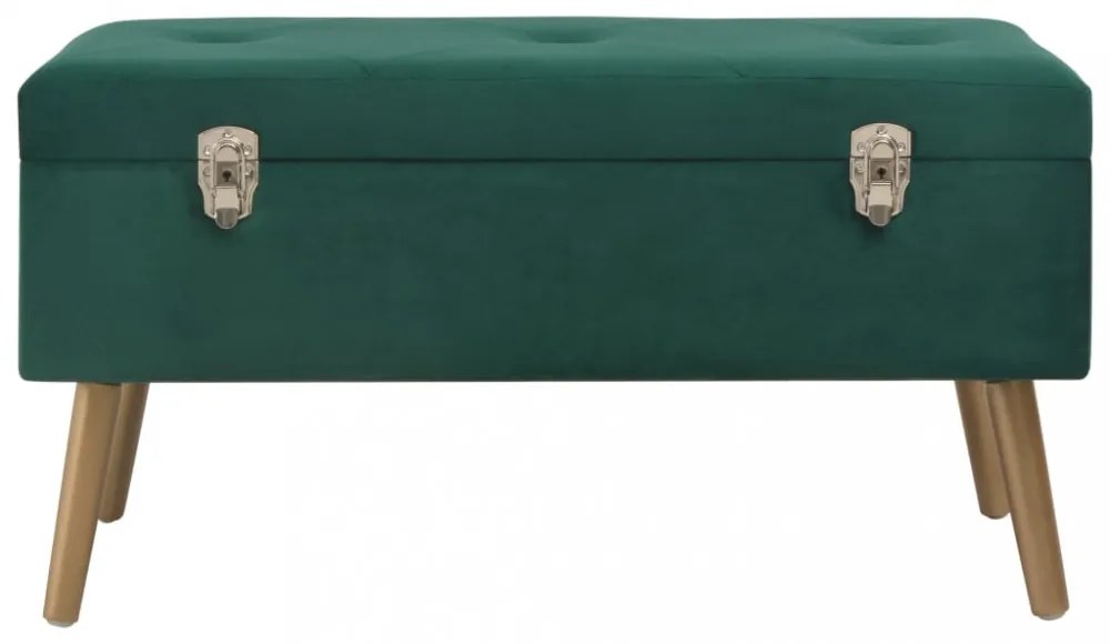 zöld bársonypad tárolórekesszel 80 cm