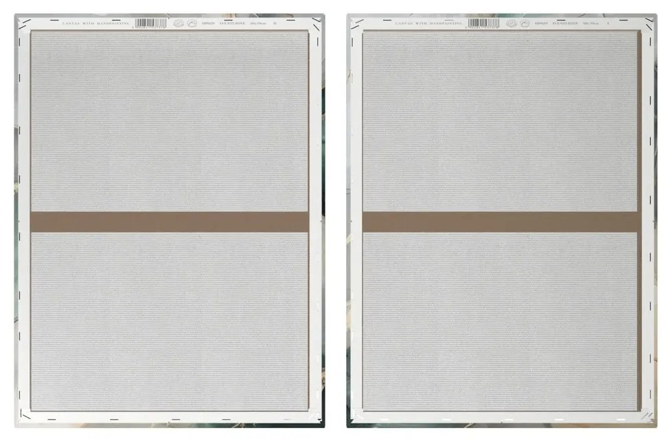 Kép szett kézzel festett részletekkel 2 db-os 50x70 cm Aventurine – Styler