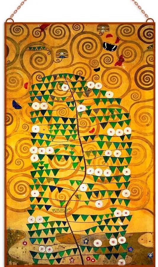 Gustav Klimt - Der Lebensbaum üvegkép, falikép