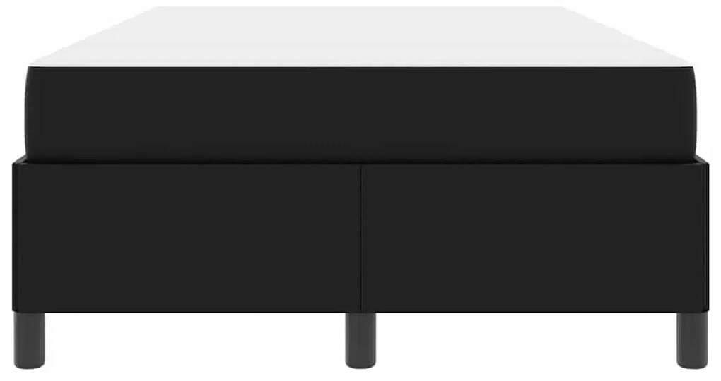 Ágykeret matraccal matracmal Fekete 120 x 190 cm Műbőr