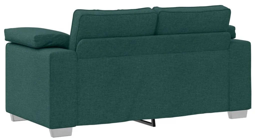vidaXL Kanapé Sötétzöld 160 x 77 x 82 cm szövet