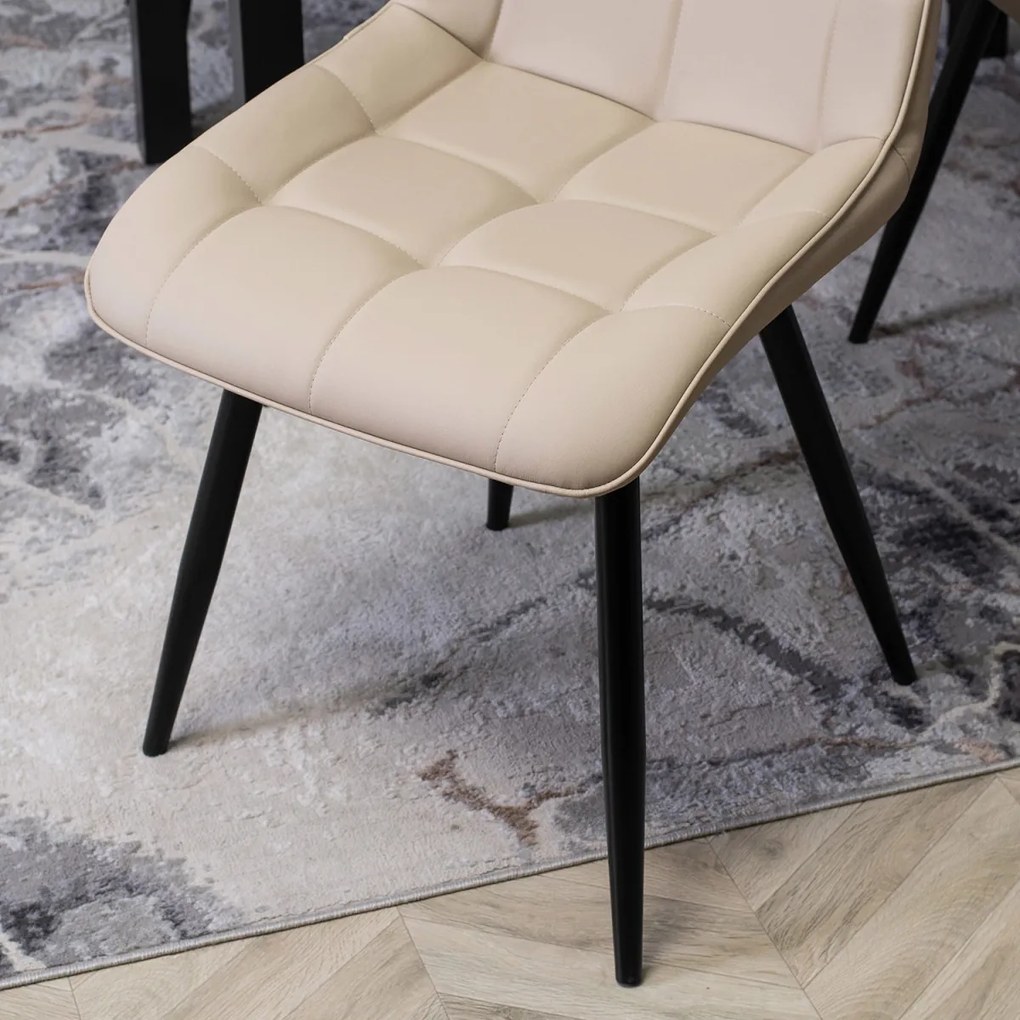 Bézs Eco-bőr Étkezőszék. MONZA