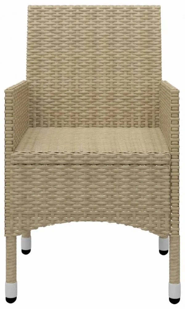 7 részes bézs kerti étkezőgarnitúra