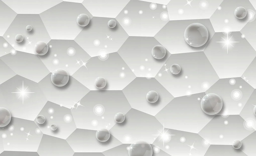 Fotótapéta Geometrikus szimfónia Kockák és ragyogás 250x175 +ragasztó