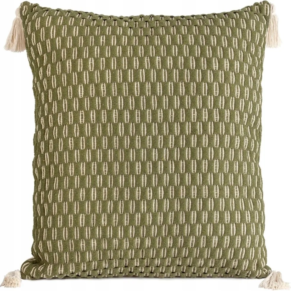 Dekoratív párnahuzat MONTE-6C Terra Collection 60x60 Eurofirany olivazöld