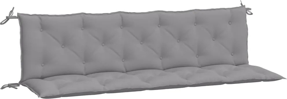 vidaXL 2 db szürke oxford szövet kerti padpárna 180 x 50 x 7 cm