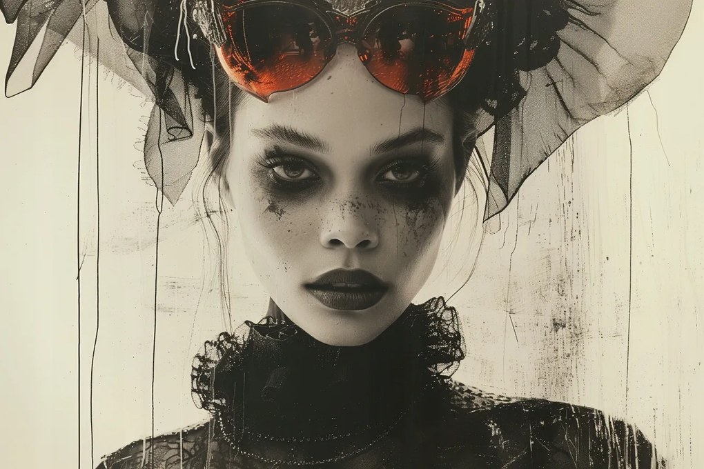 Canvas Vászonkép Portré Noir Art Deco Glamour Retro Nő 120x80