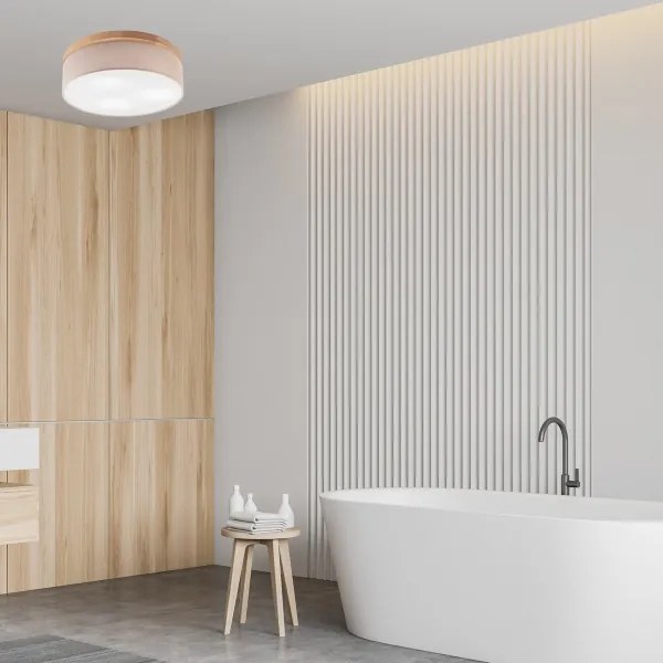 Brilagi - LED mennyezeti lámpa BELLADONNA 3xE27/15W/230V, 50 cm, bézs/dub