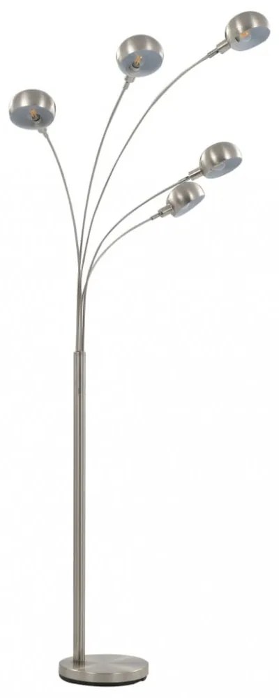 ezüst állólámpa 200 cm 5 db E14 típusú foglalattal