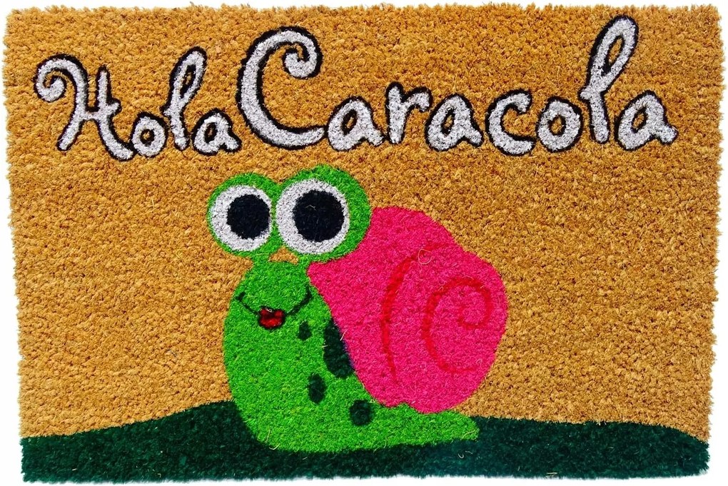 Lábtörlő Kókusz csiga motívummal otthonról Tartós lábtörlő kókusz