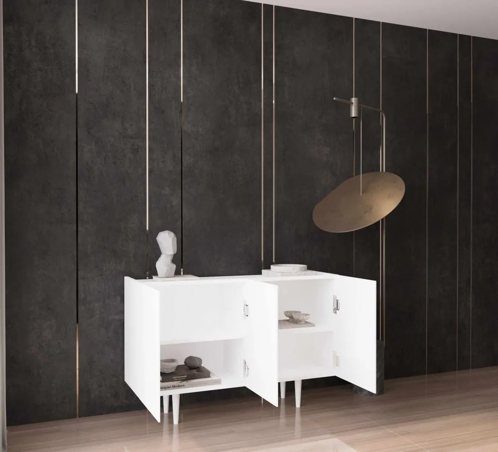 Capella komód, fehér, 120 cm