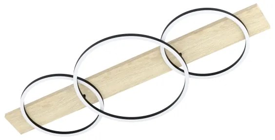 Eglo 901717 - LED Mennyezeti lámpa BOYAL 3xLED/12W/230V 3000K bézs/fekete