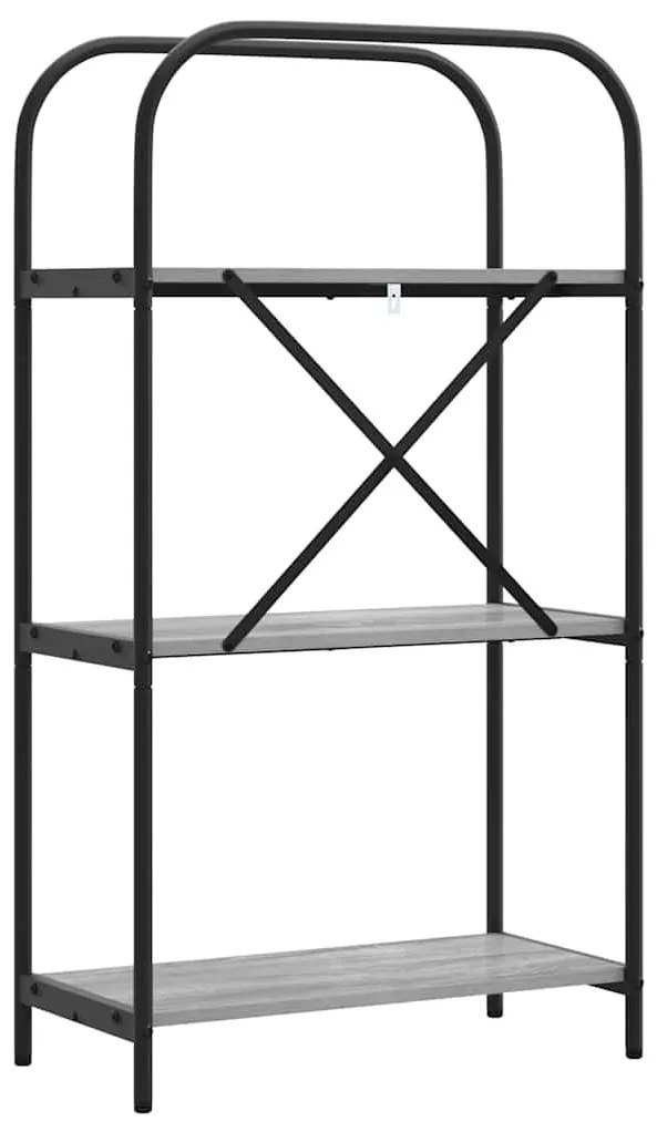 Könyvespolc Szürke sonoma 60 x 30 x 109 cm Faanyag