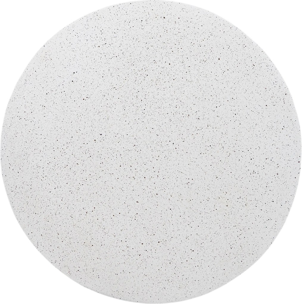 Sintro kerek dohányzóasztal 54 cm - fehér terrazzo