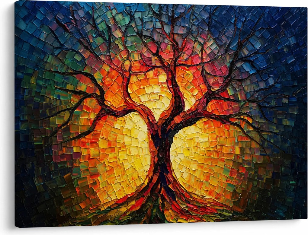 Kép - Az élet fája mozaikban (70x50 cm)