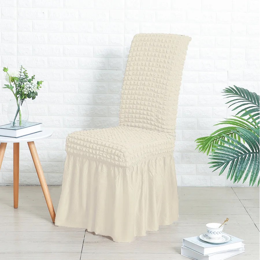 SzékSzoknya (seersucker, törtfehér)