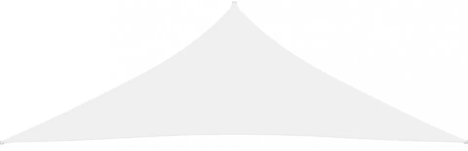fehér háromszögű oxford-szövet napvitorla 3 x 3 x 4,24 m