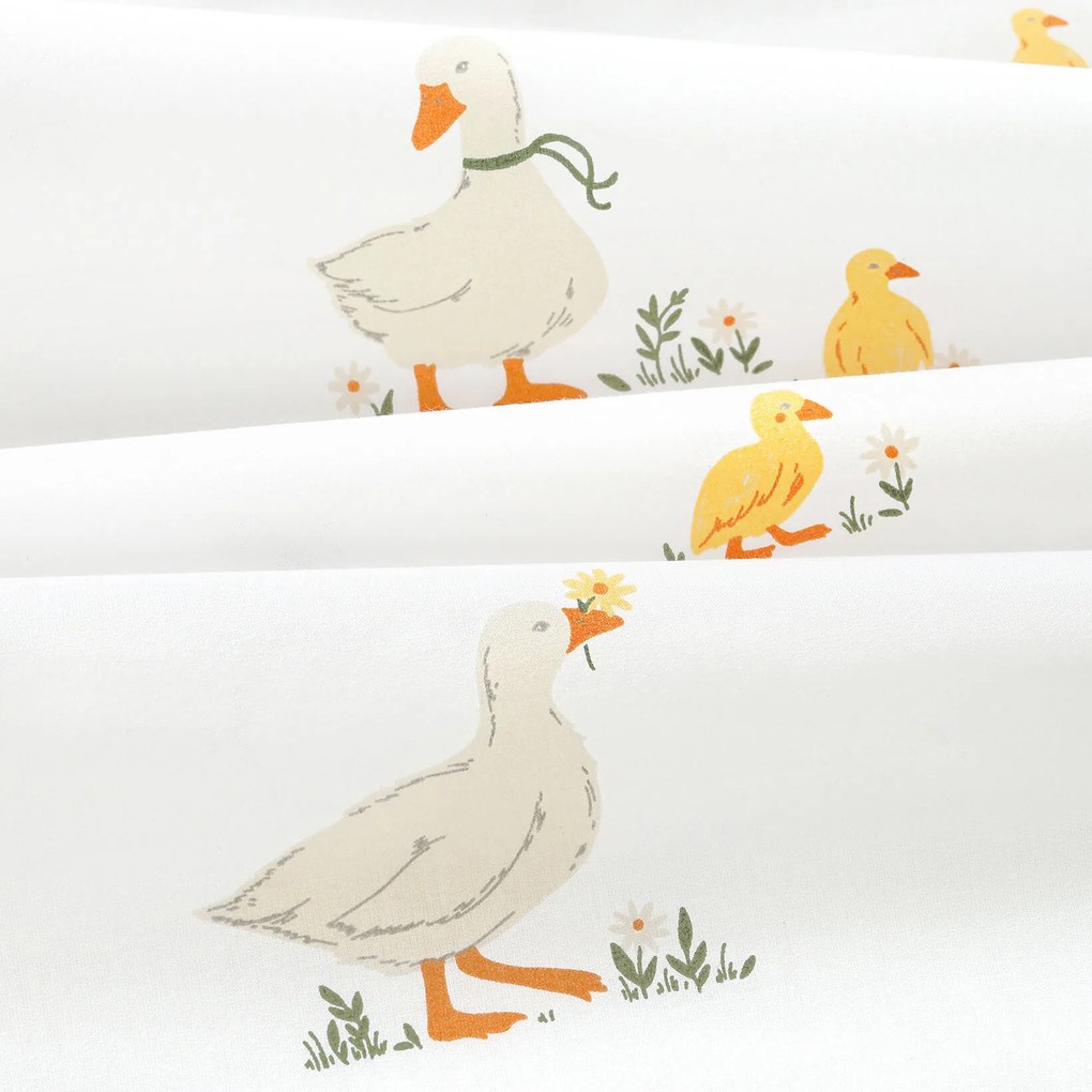 Goldea pamut párnahuzat - kacsák 45 x 45 cm