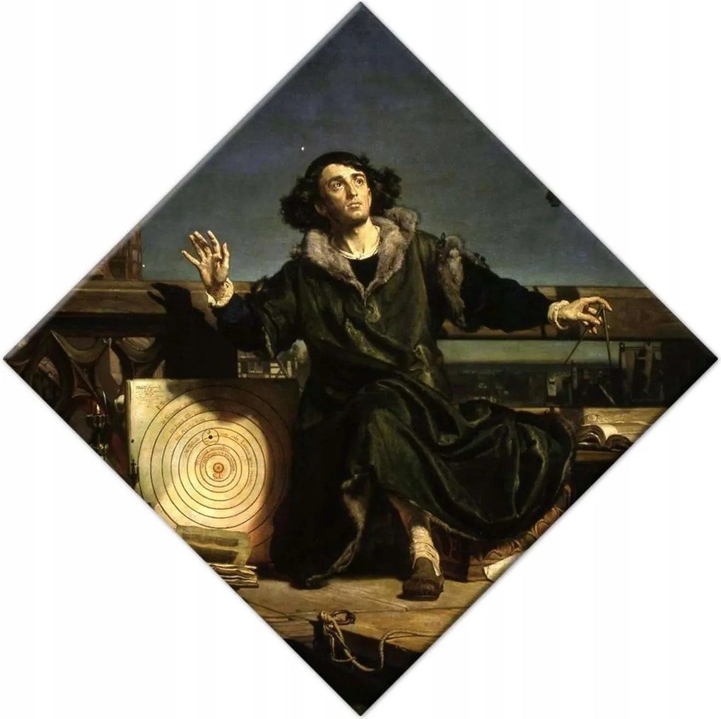 Vászonkép 28x28 Csillagász Kopernikusz Beszélgetés