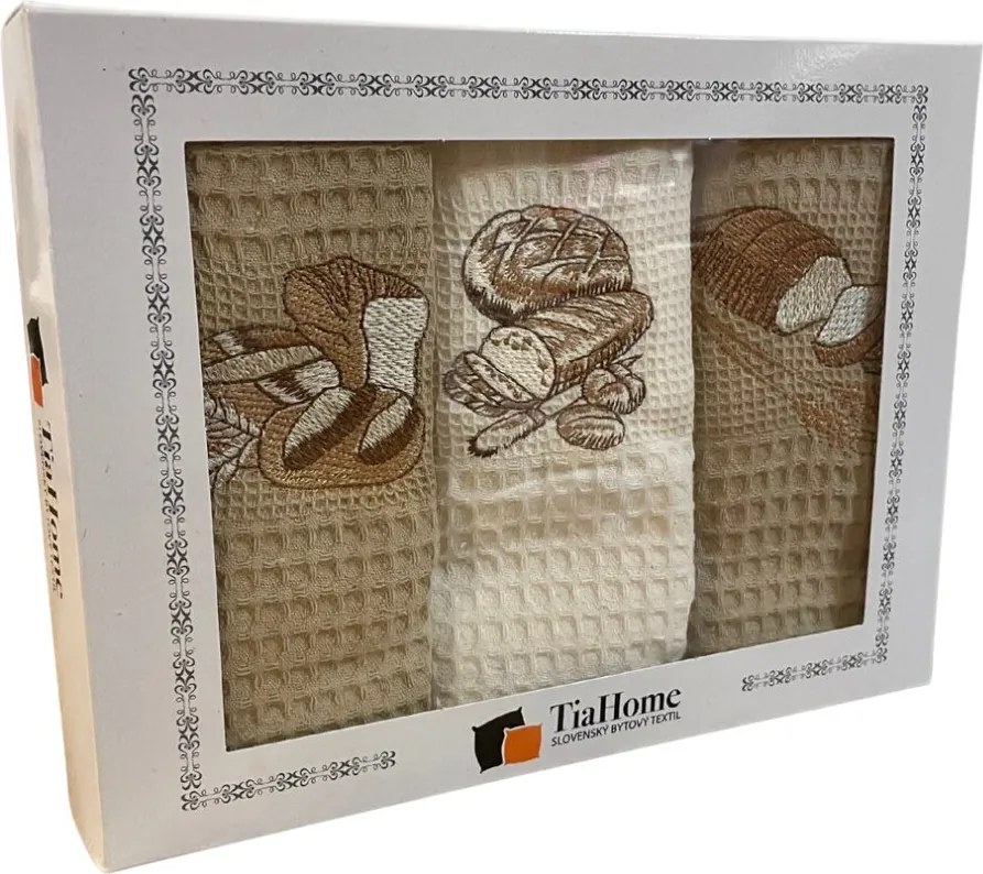 Konyhai törölközők Bread 40x60cm 3 db TiaHome