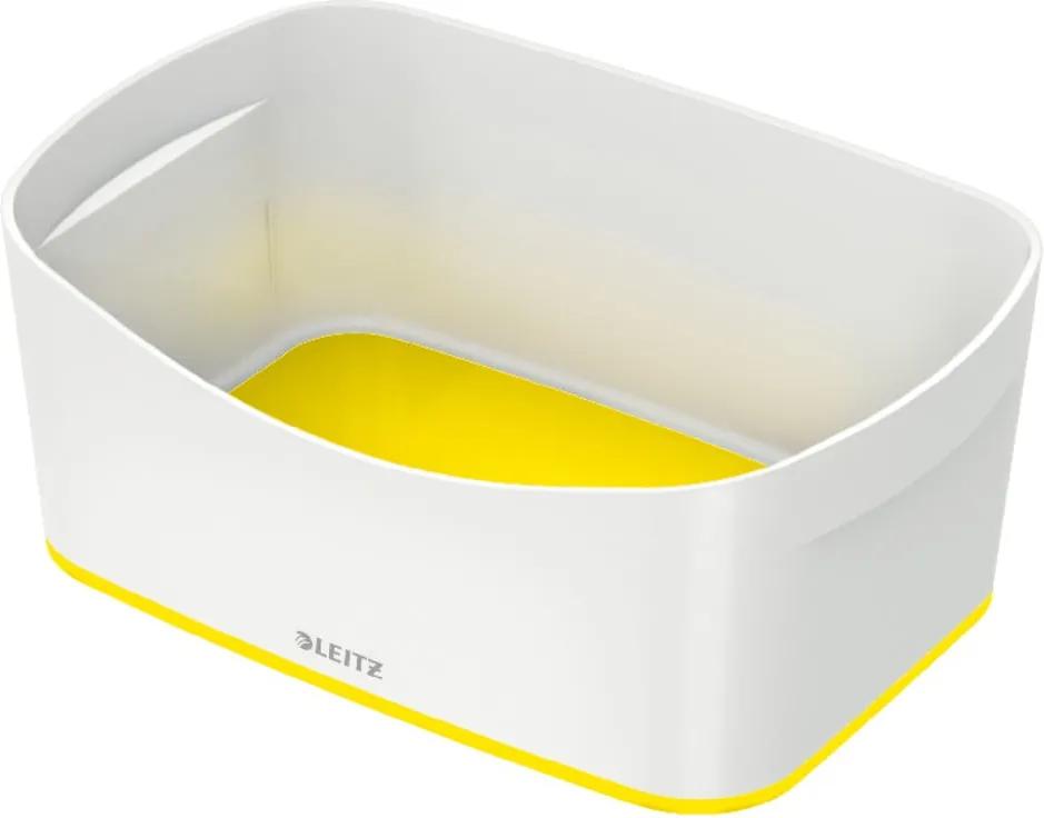 MyBox fehér-sárga asztali tárolódoboz, hossz 24,5 cm - Leitz