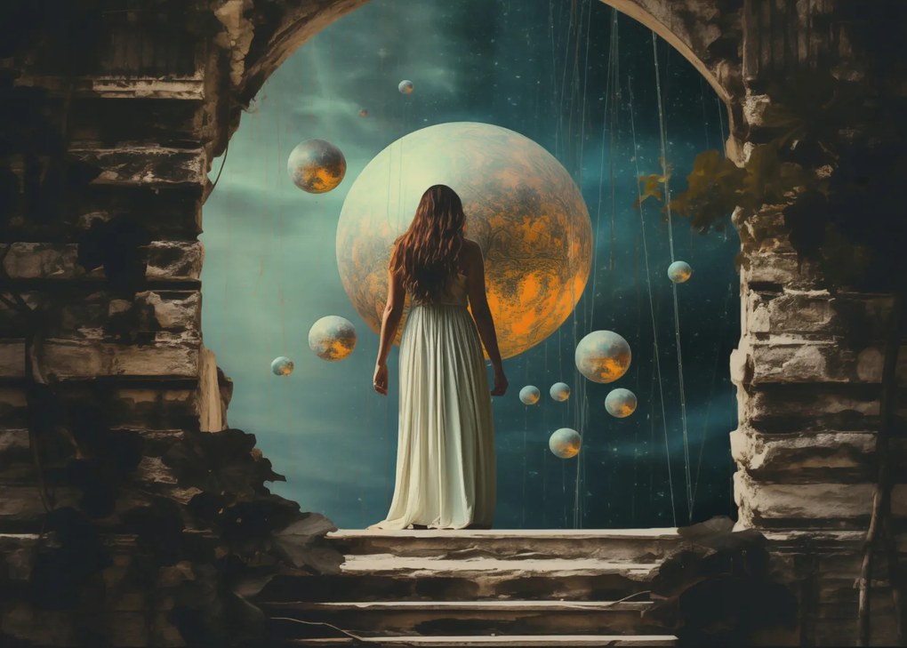 Poszter 70x50cm Színház a romok portálján