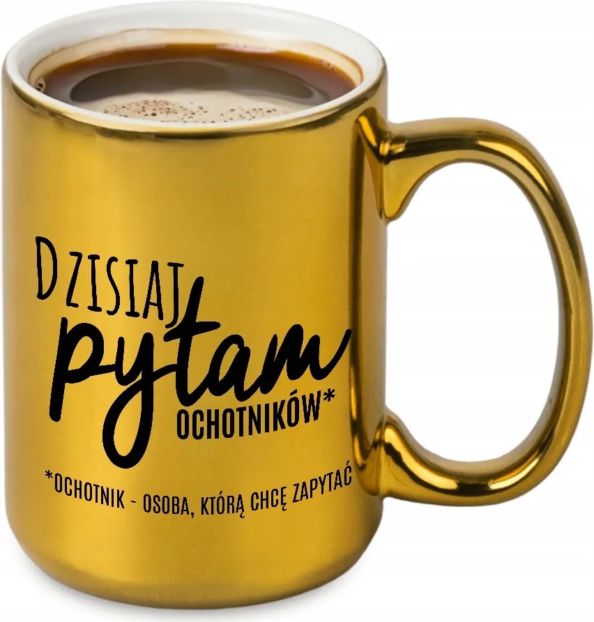 Bögre XXL 440ml Arany Ma Önkénteseket Kérdezek Pedagógusnapra Minták