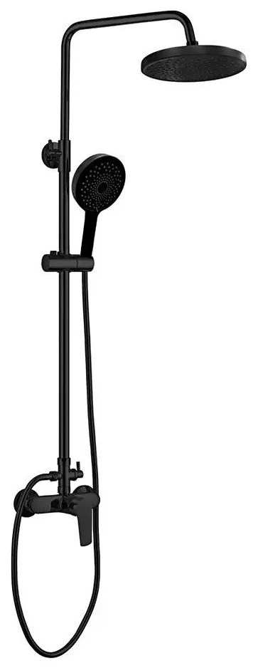 Aqualine - Zuhanygarnitúra csappal LOTTA matt fekete