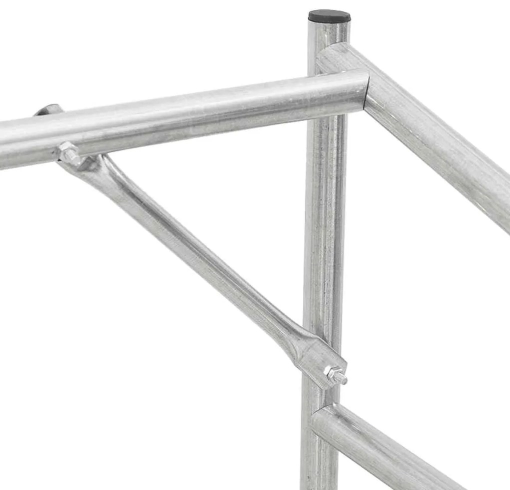 Tűzifa állvány esővédővel 151x80,5x110,5 cm horganyzott acél