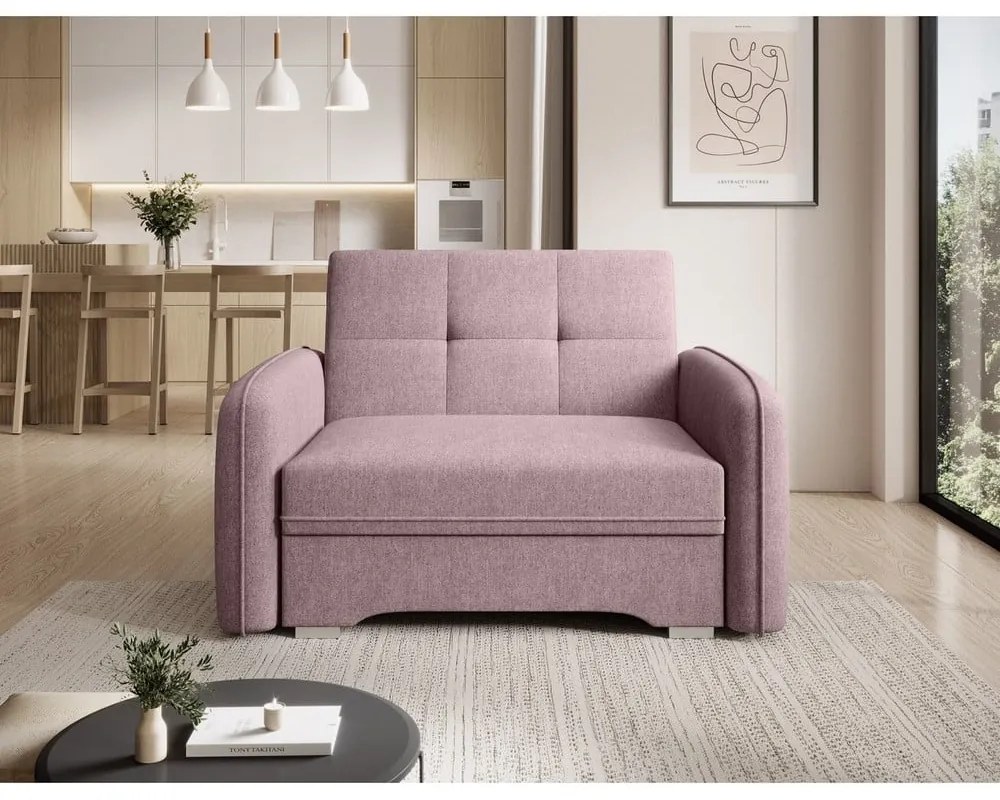 Rózsaszín fotel Laine – ELTAP