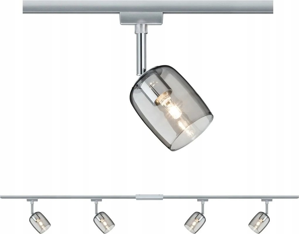 Paulmann URail Blossom Rauch matt króm, 4x G9, izzók nélkül