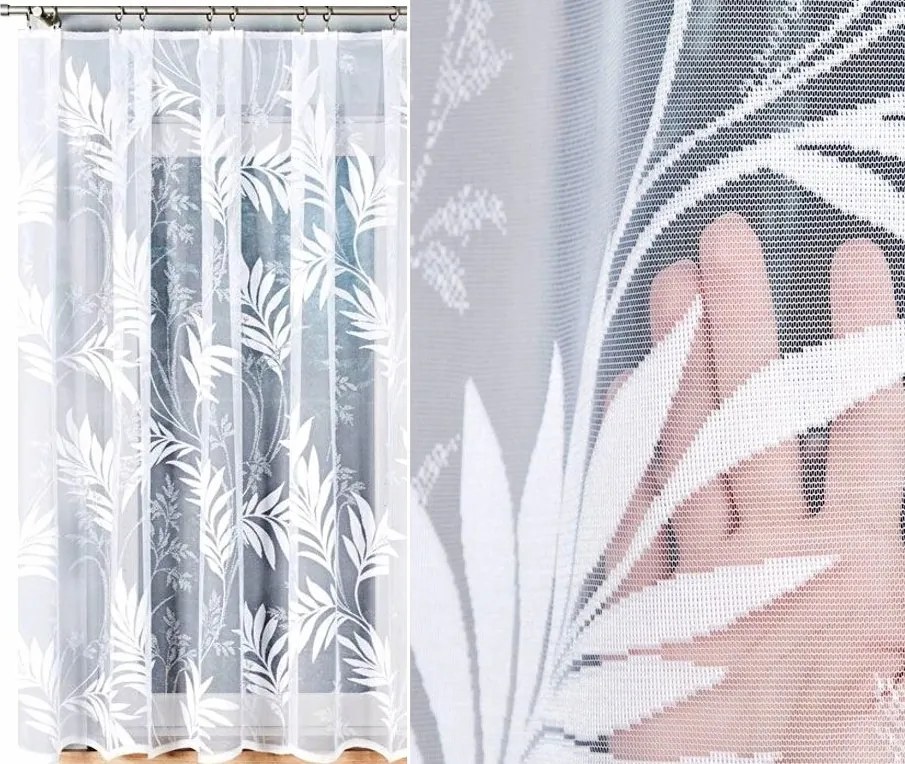 Jacquard függöny Kaja mintás 018920 200x160m egyenes (kész) szegéllyel