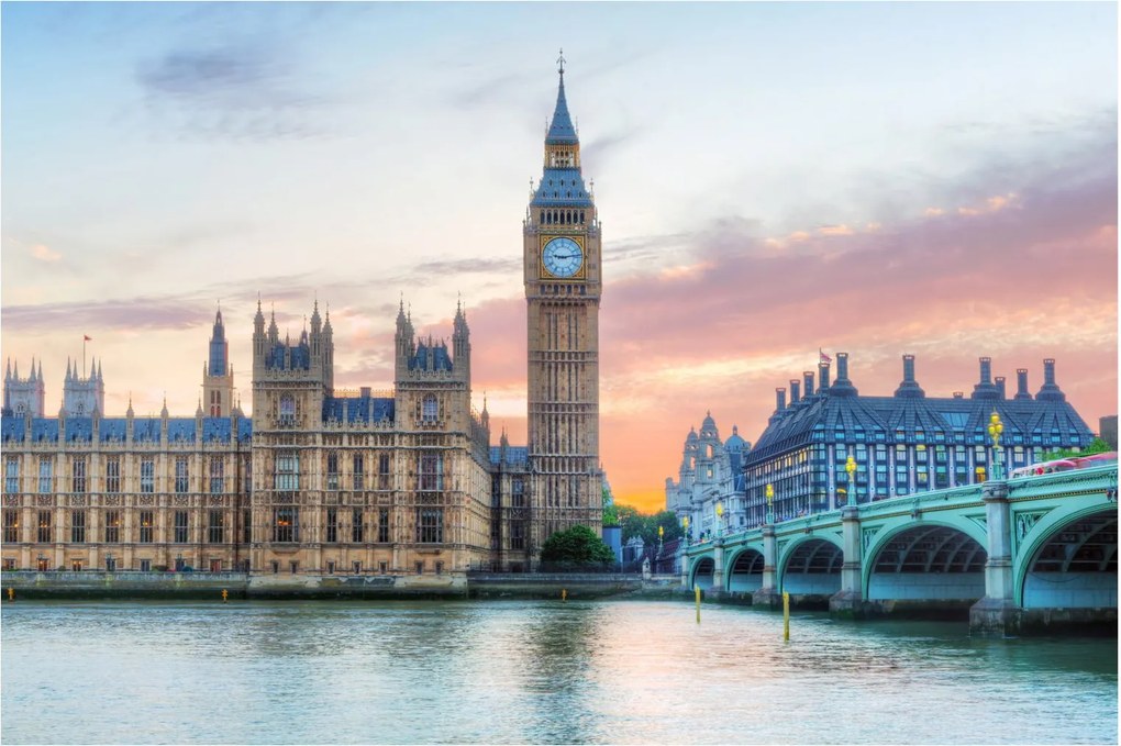 Kép - London pasztell színekben (90x60 cm)