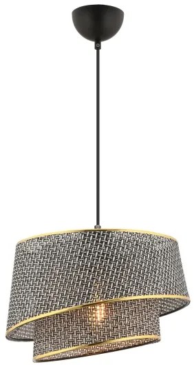 BARETTE függőlámpa kábellel 1xE27/60W/230V szürke/arany