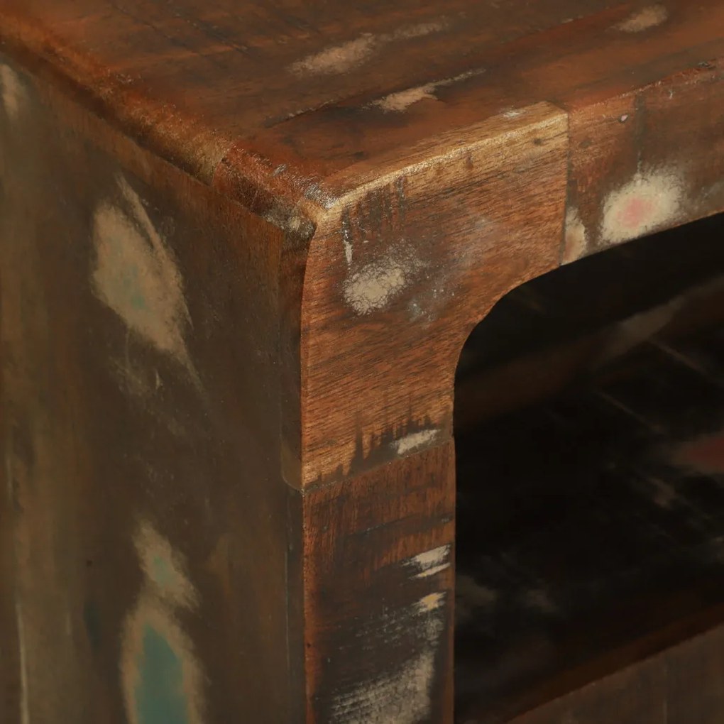 TV szekrény 80x32x36 cm Tömör újrahasznosított fa