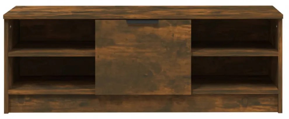füstös tölgyszínű szerelt fa TV-szekrény 102 x 35,5 x 36,5 cm