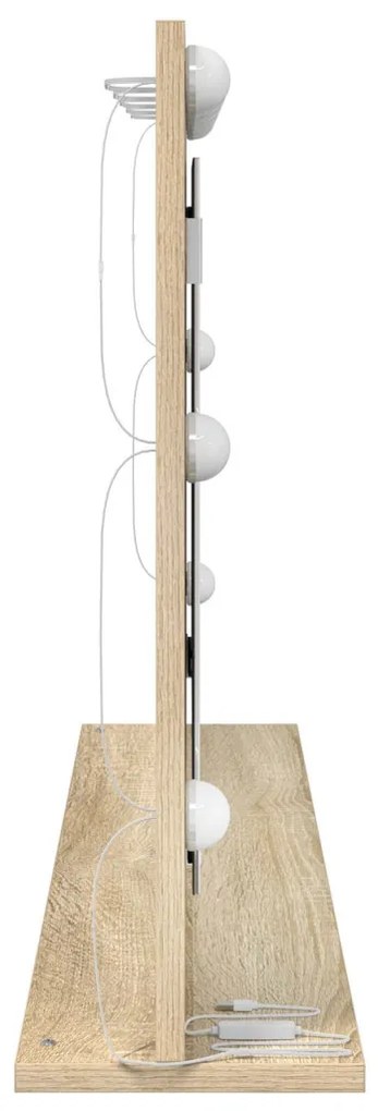 pipere tükör Sonoma tölgy MDF, Üveg 100 x 55 x 18 cm Pipere tükör