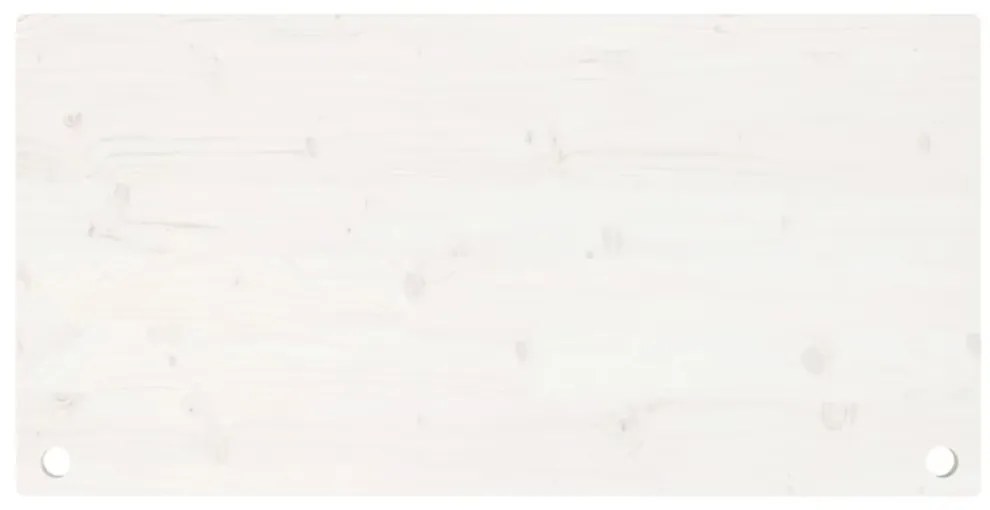 fehér tömör fenyőfa asztallap 110 x 55 x 2,5 cm